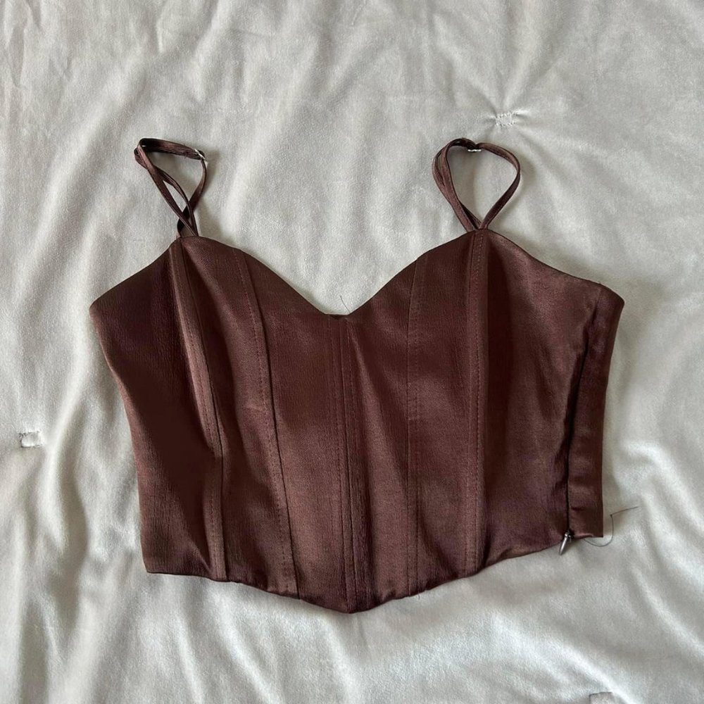 Brown Zara Corset Top